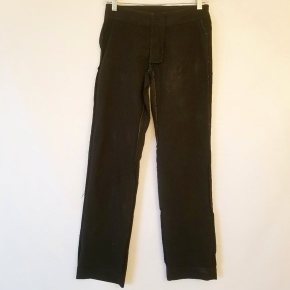 #939BK Frenchi Black Stretch Straight Leg Pants, sz. 1. - Picture 1 of 16